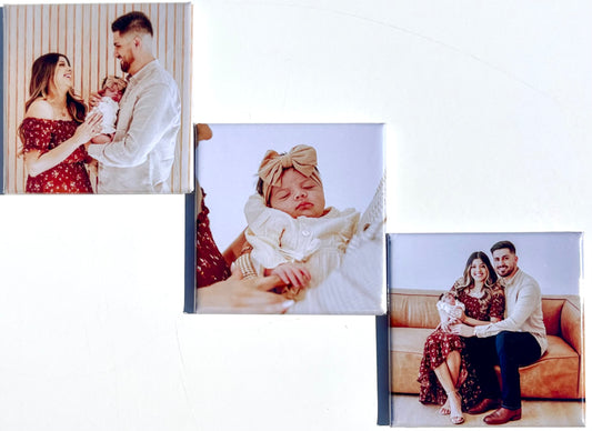 3 Custom Photo Magnets